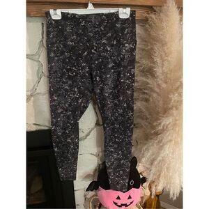 Lululemon Womens Black Gray Align Pant II 25" Equalized Cropped Leggings Size 10